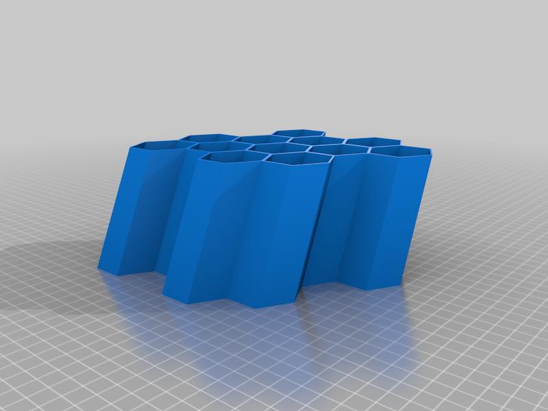 Hexagon Acrylic Paint Holder, wall or desk mount