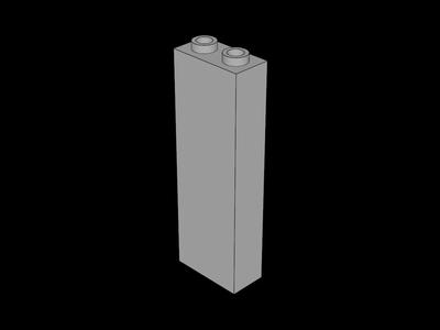 Lego Compatible (2454.dat) Brick  1 x  2 x  5   