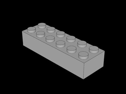 Lego Compatible (2456.dat) Brick  2 x  6   