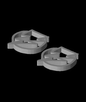 Lightning Bolt earrings.stl