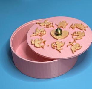 Cupid Valentines Keepsake Box