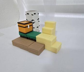 Minecraft wooden blocks