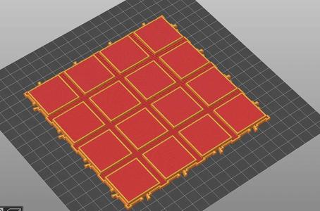 Hero Quest 3D Plate 4x4   
