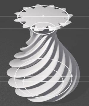 Modern spiral vase   