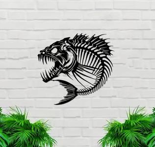 Fish Skeleton Decor   