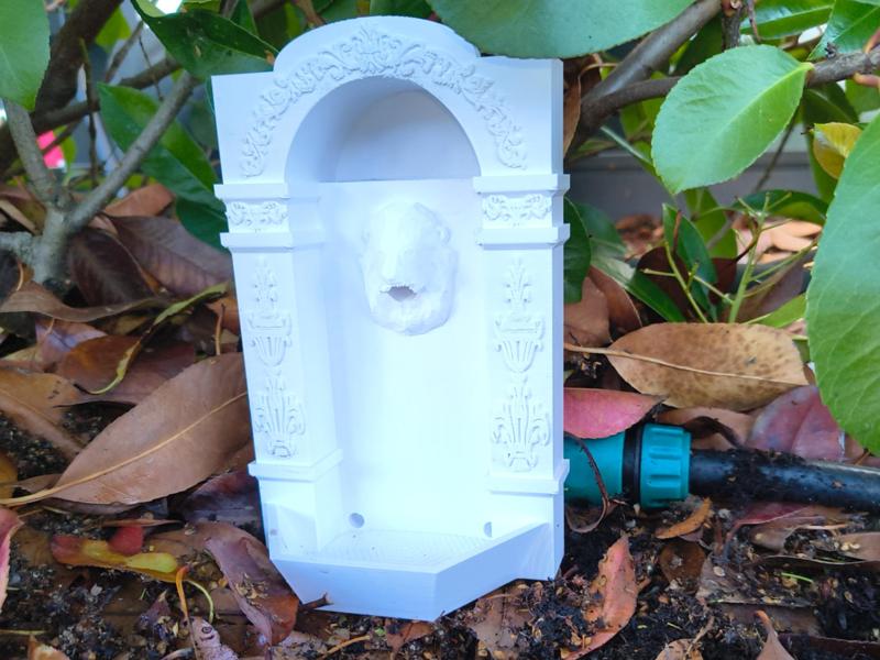 Miniature Baroque Garden watering Fountain