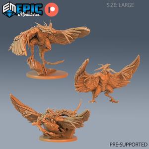 Harpy Beast Set / Evil Bird Hybrid / Winged Angelic Encounter / Magical Air Creature