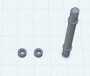 dumbell bar and tightens   