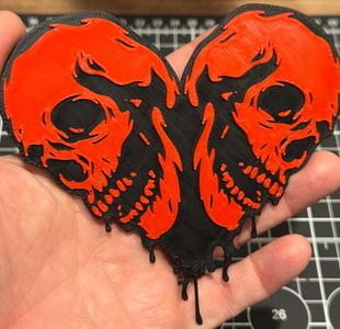 Skull Heart Valentines 