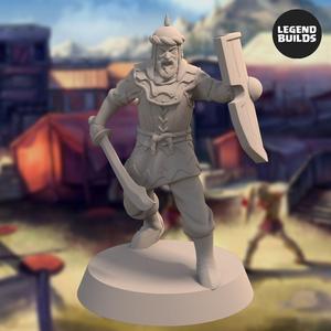 Empire of Jagrad Soldier with Sword - Pose 2 - 3D printable miniature - STL file