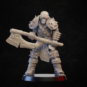 Skeleton warrior with axe