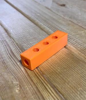 BuildingBlocks Orange Threaded 2x0.5x0.5 Offset   
