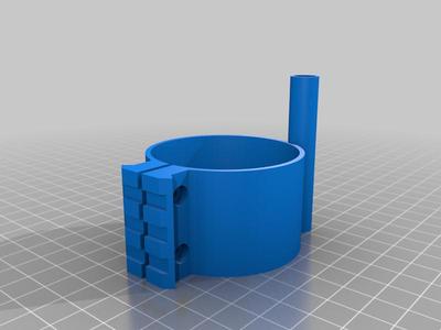 HP Max Bipod Halter mit Fülladaptergehäuse