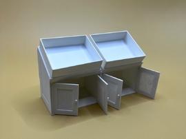 1/10Miniature model merchant shelves