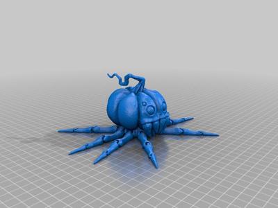 Articulated Pumpkin Spider