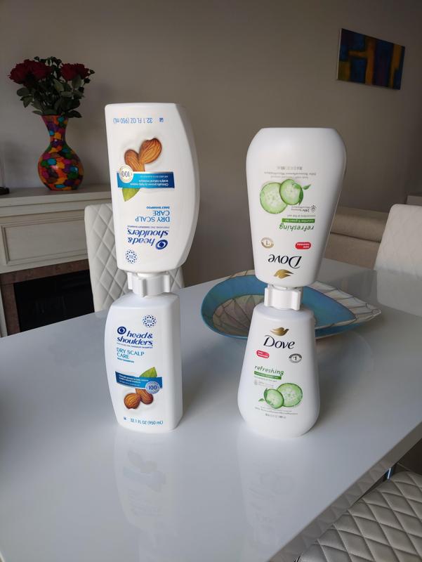 Body Wash/Shampoo Bottle Connector Cap