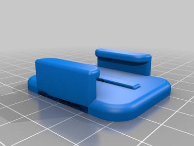 flat mount for GoPro slide clip.
