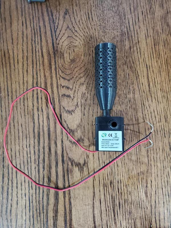 12V micro pump 8mm pump inlet baffle