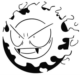 Gastly stencil 3