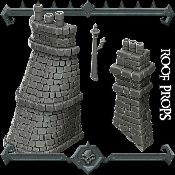 Gothic City: Roof Props