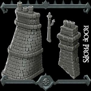 Gothic City: Roof Props