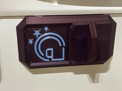 Super simple magnetic latching dishwasher / ice refill / plants watered sign