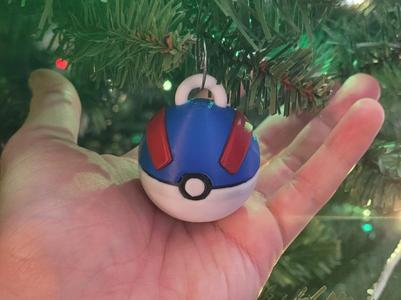Great Ball Pokémon Christmas Ornament