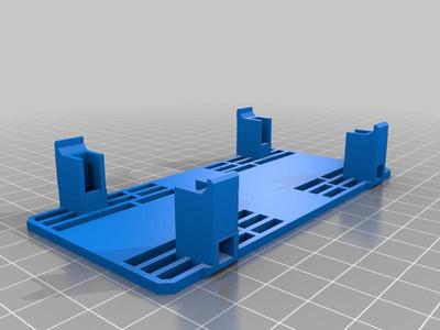 Battery tray for gear with grip