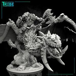 (L 0013) Warlord orc on wyvern