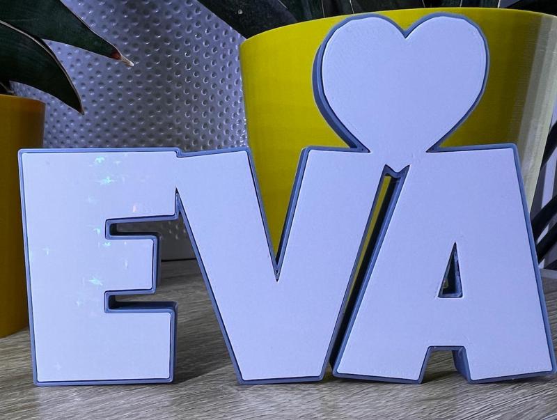 EVA Ewa name names namedesign ornament nameplate