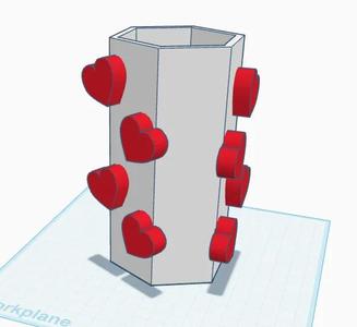 S.Valentine Flower Pot   