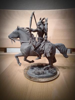 Native Fantasy Archer on Horseback