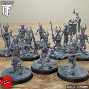 Techno Demon Infantry |  corn is a blood god skull demon letter 