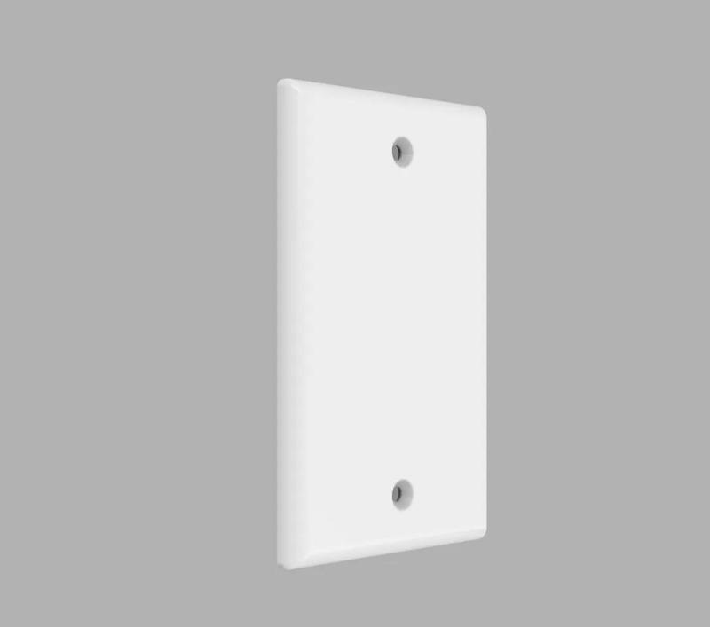 Wall Plate (Blank, 1 Gang, midsize)   