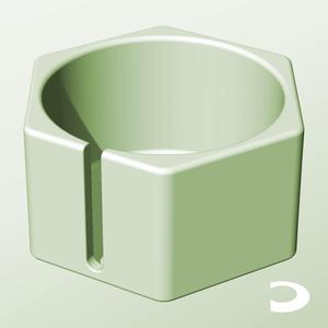 CH128-80-S Slotted Modular Stacking Storage Boxes Bins | Printable Objects - Infinite Containers | stl file for 3d printing