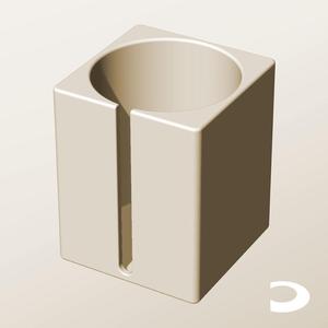 CS96-130-S Slotted Modular Stacking Storage Boxes Bins | Printable Objects - Infinite Containers | stl file for 3d printing