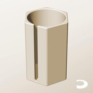 CH96-170-S Slotted Modular Stacking Storage Boxes Bins | Printable Objects - Infinite Containers | stl file for 3d printing