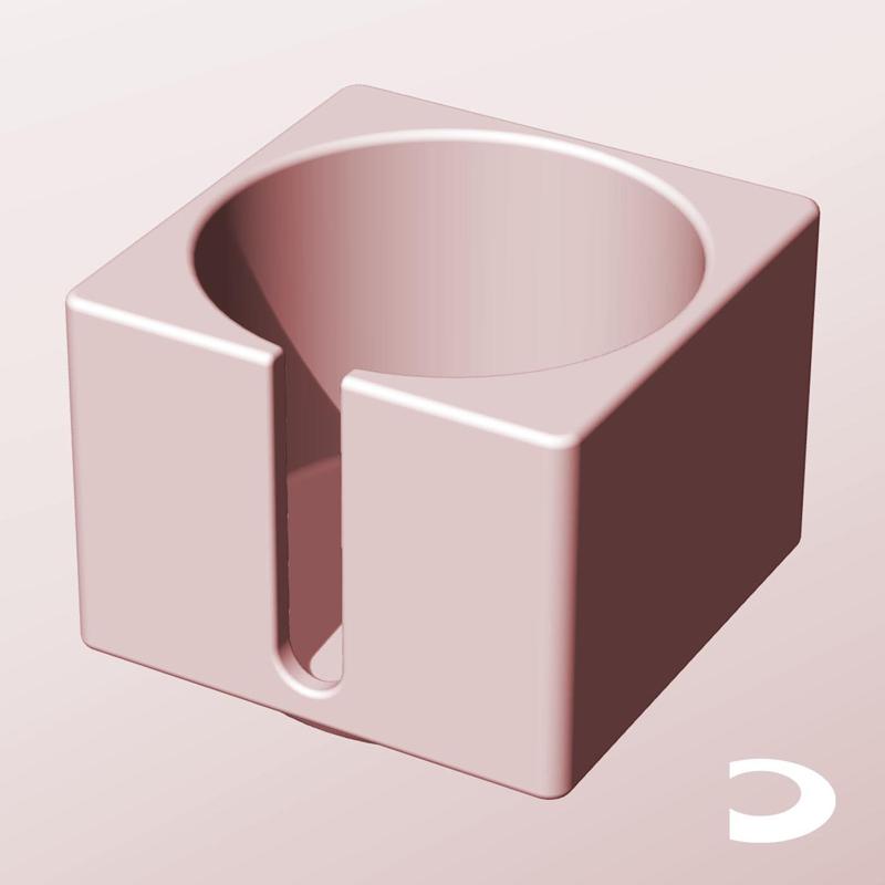 CS68-55-S Slotted Modular Stacking Storage Boxes | Printable Objects - Infinite Containers | stl file for 3d printing