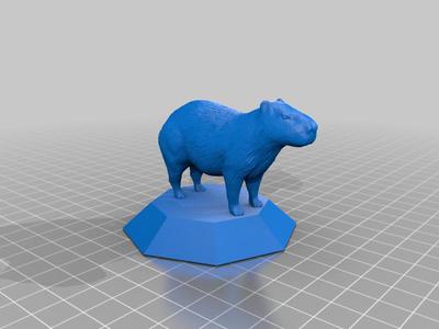 Capybara on stand