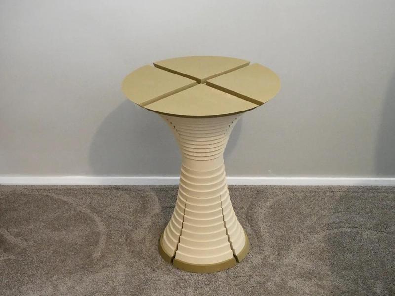 Orla End Table: Prints on any standard size printer   