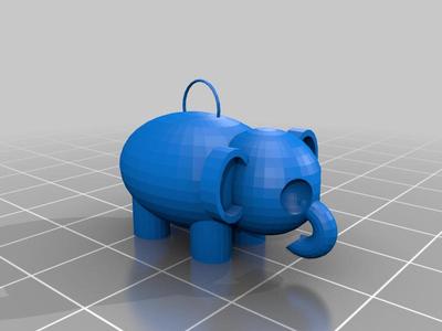 Elephant Keychain
