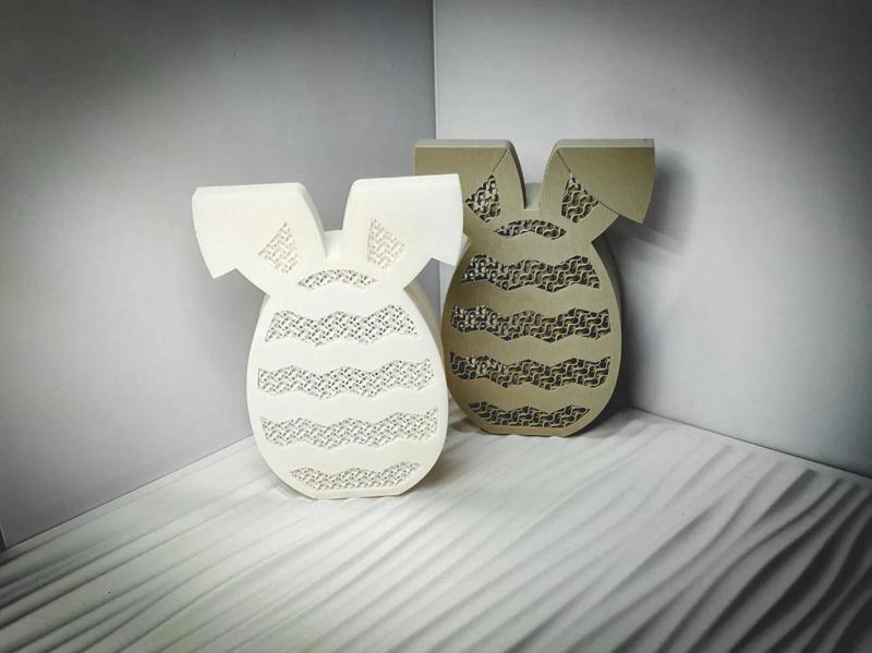 Easter Egg Tea Light - ZigZag Pattern No AMS   