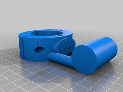 E-scooter headlight mounting clamp and bar