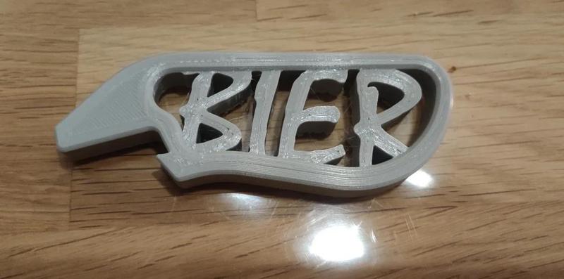Flaschenöffner "BIER" Verstärkung   