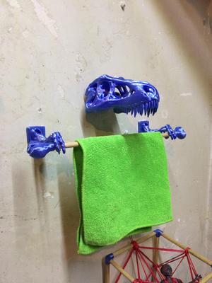 t rex soporte y craneo