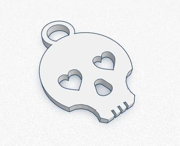 Skull keychain