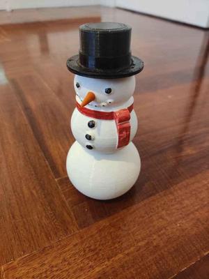 Multipart Snowman Maze Puzzle Box
