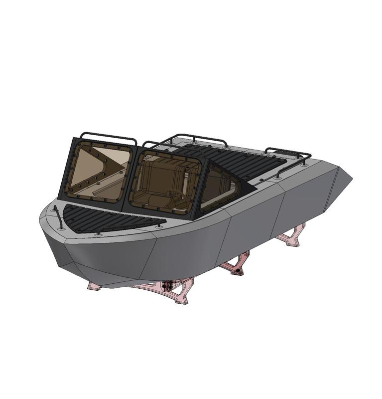 Jet The Ripper - 1/6 Scale River Jet Boat - HPW40 incl.