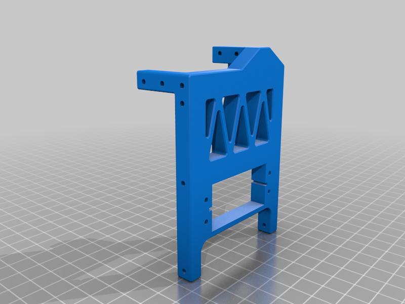 steering servo mount with laydown boomracing muscle winch mount for D7V1 chassis