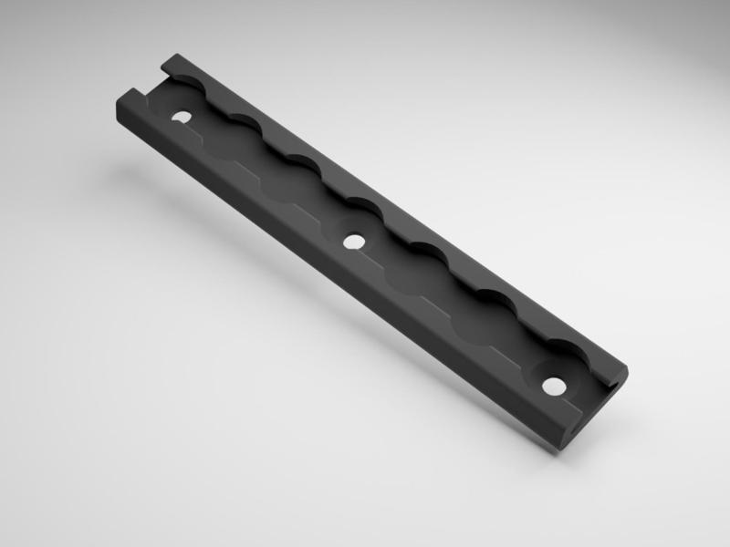 Aircraft L-Track railing 18cm